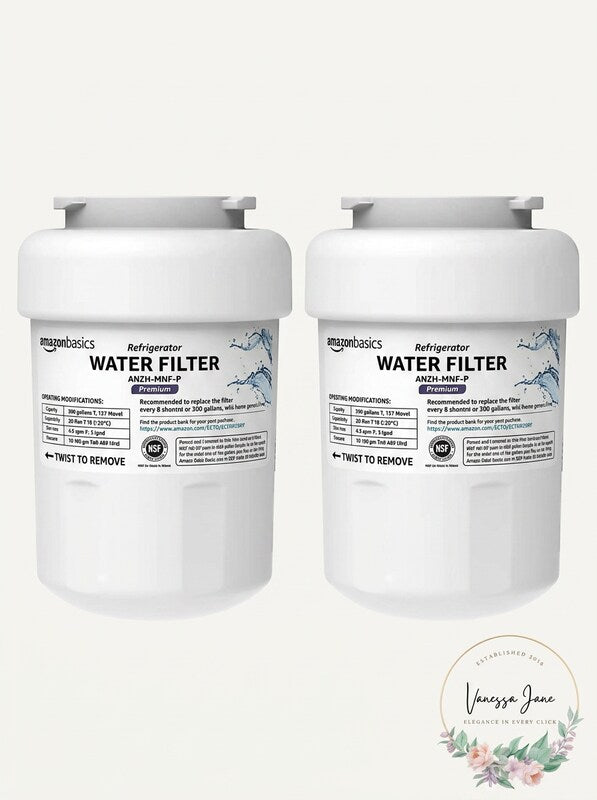 AmazonBasics Replacement GE MWF Refrigerator Water Filter Cartridge - Pack of 2 by Vanessa Jane