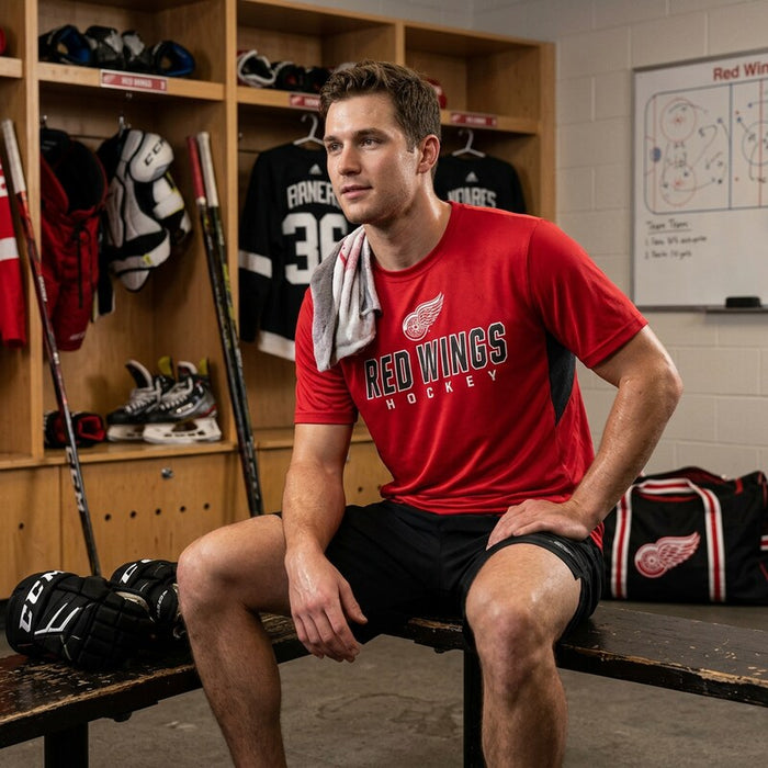 NHL Detroit Red Wings Mens Tee, Medium by Vanessa Jane