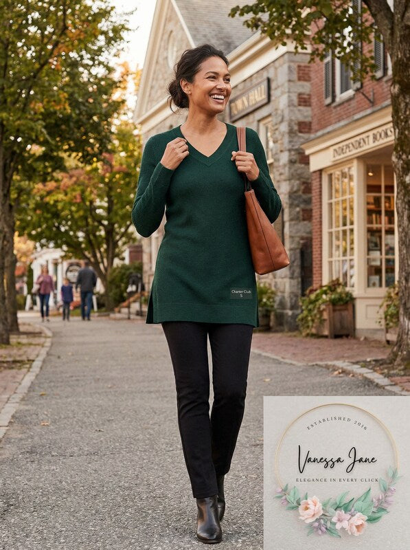 Charter Club V-Neck Sweater, Size Small by Vanessa Jane
