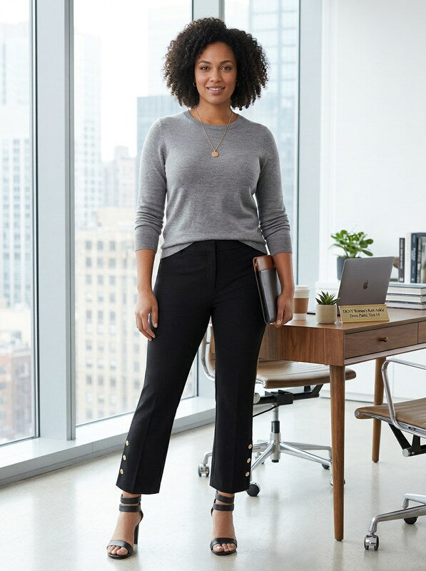 DKNY Womens Knit Ankle Dress Pants, Size 14 by Vanessa Jane