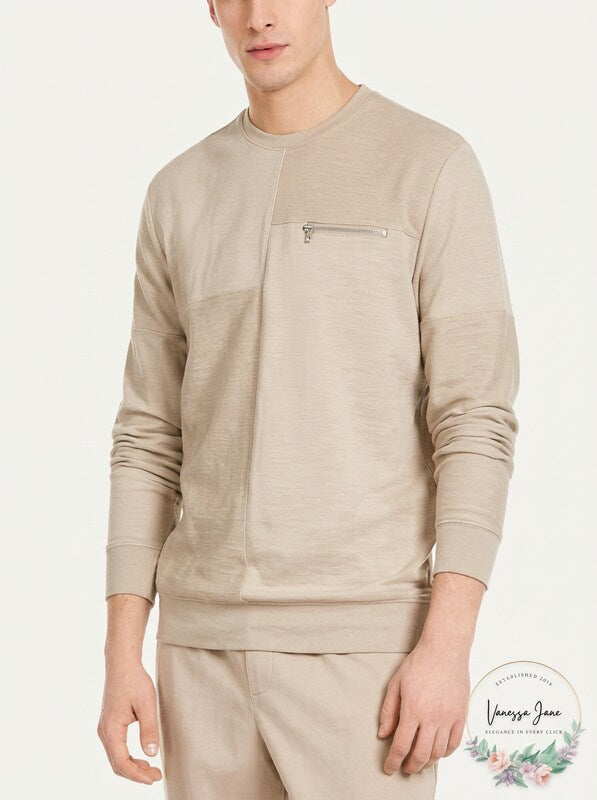 Inc Mens Pattern-Blocked Sweatshirt, Size XS by Vanessa Jane