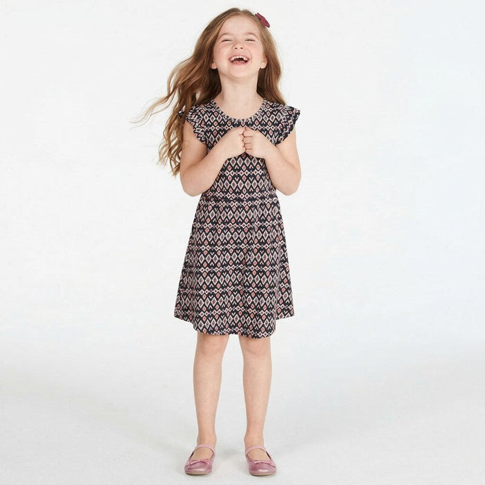 Epic Threads Super Soft Little Girls Geo-Print Fit and Flare Dress, Size 5 by Vanessa Jane