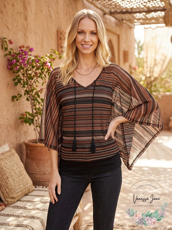 Sanctuary Womens Island Poncho Top Mesa Multi, Size XL by Vanessa Jane