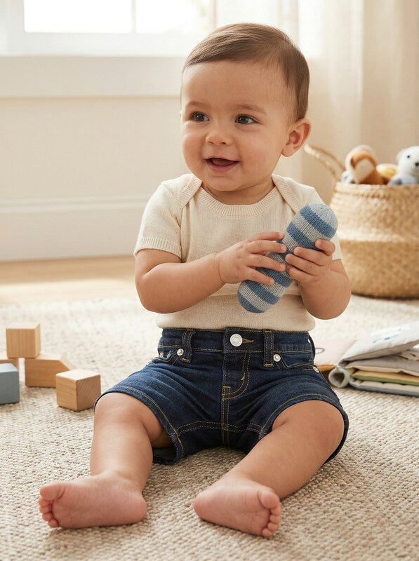 Levis Baby Boys Denim Shorts, Size 9 Months by Vanessa Jane