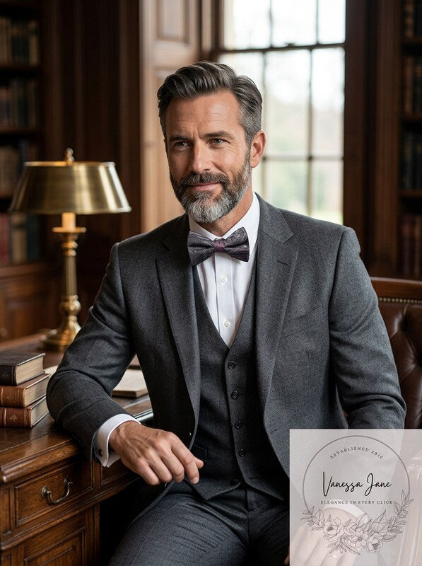 Ryan Seacrest Distinction Mens Reversible Pre-Tied Bow Tie by Vanessa Jane