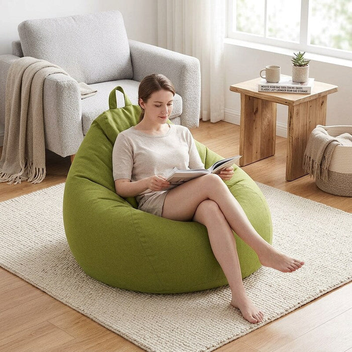 Mekiyo Bean Bag Sofa Chairs Cover, Classic Lazy Lounger Bean Bag Storage by Vanessa Jane