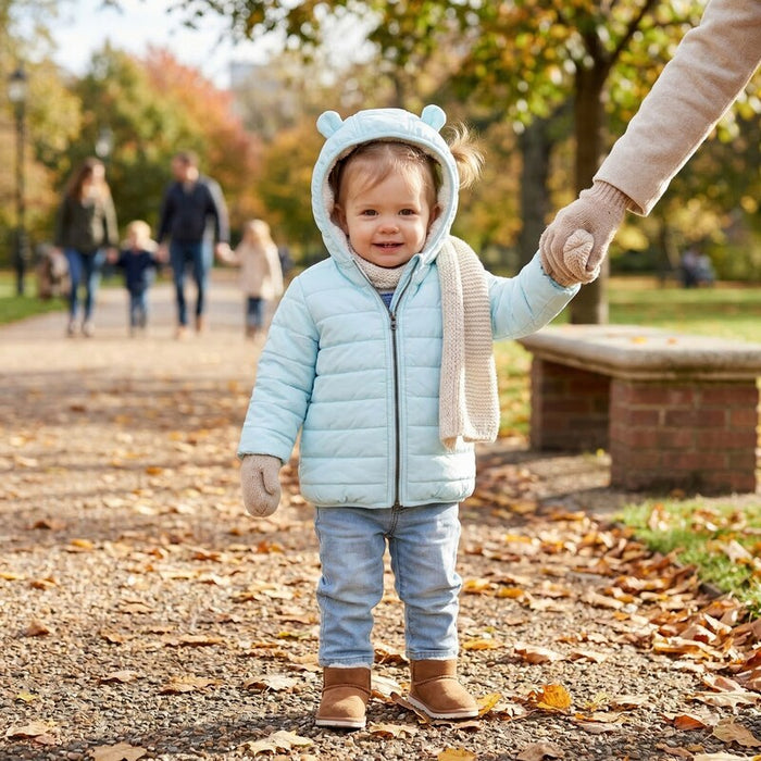 First Impressions Baby Boys Faux-Fur-Lined Hooded Bear Puffer Jacket, 3-6 months by Vanessa Jane