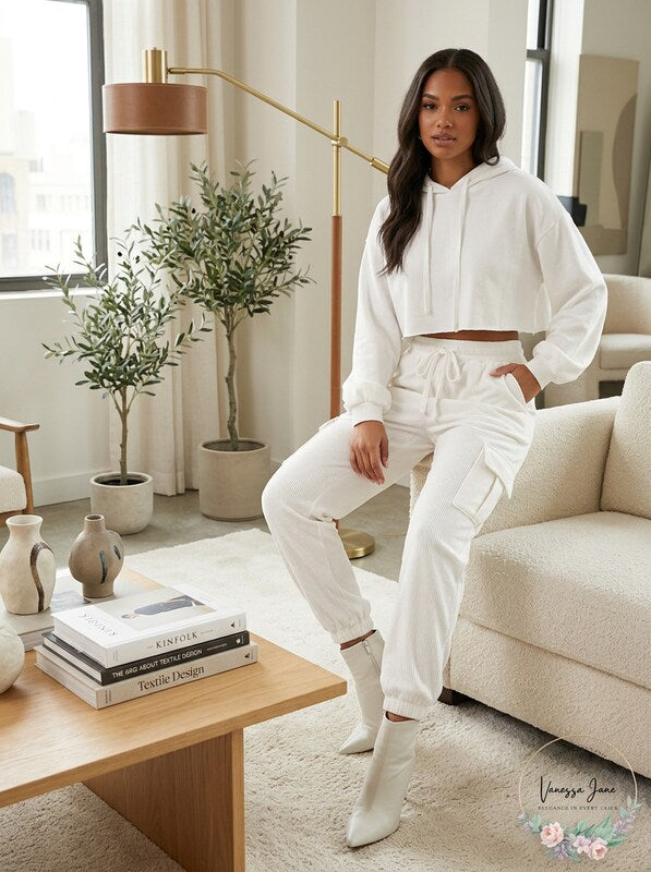 Culpos x INC Knit Cargo Joggers, Large by Vanessa Jane