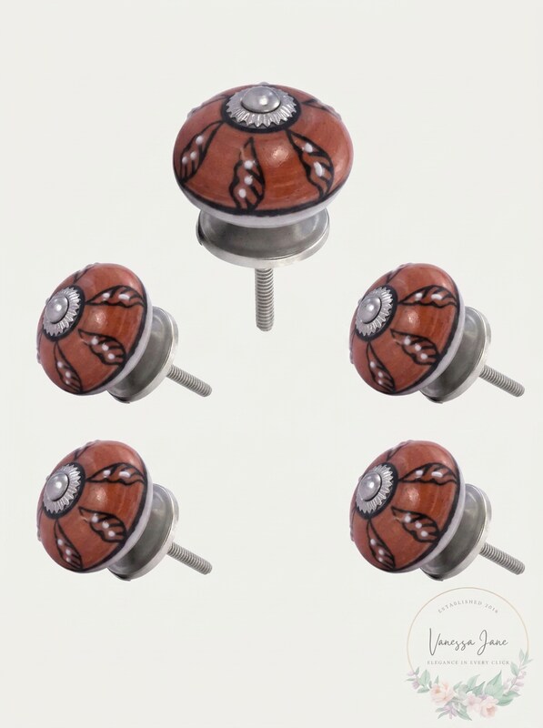 MASCOT HARDWARE Tomatoed 1-29/50 in. Red Cabinet Knob (Pack Of 10) by Vanessa Jane