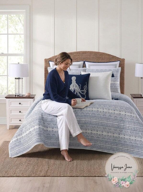 Oceanfront Resort Reef Point Printed 3 Comforter Set, Twin – Twin XL by Vanessa Jane