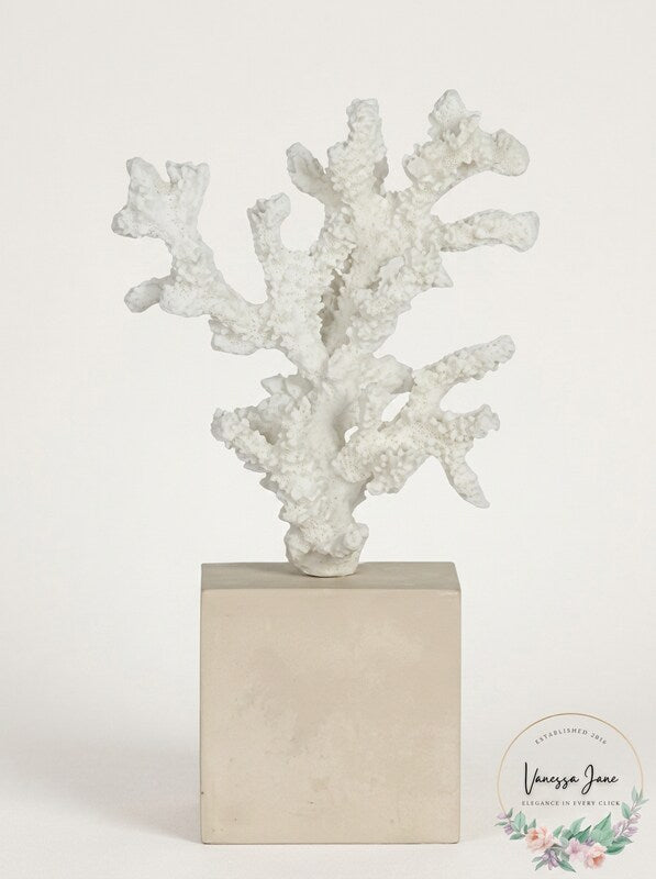 Flamant Arbol Resin Shell Stick Tree with Base by Vanessa Jane