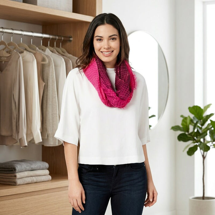 INC International Concepts I.N.C. Ombré Waffle Loop Scarf by Vanessa Jane