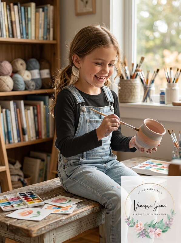 Clementine Girls' Everyday Long Sleeve Tee by Vanessa Jane