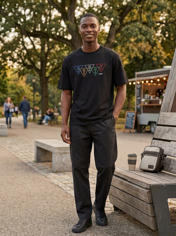 Guess Olympics Tri Logo Tee in Black Size Medium | Cotton | Jimmy Jazz, Size Med by Vanessa Jane