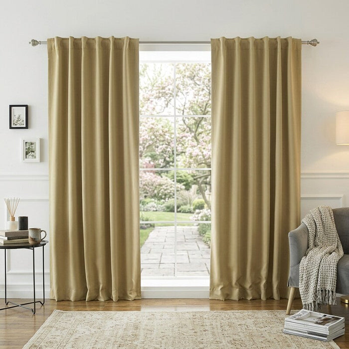 Best Home Fashion Premium Thermal Insulated Blackout Curtains set, 52x108 by Vanessa Jane