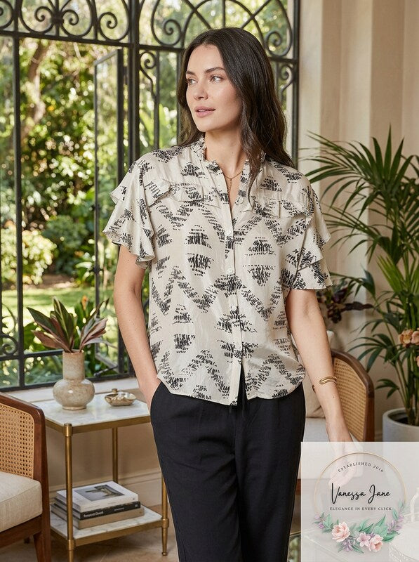 Joie Sidera B Silk Top, Size Small by Vanessa Jane