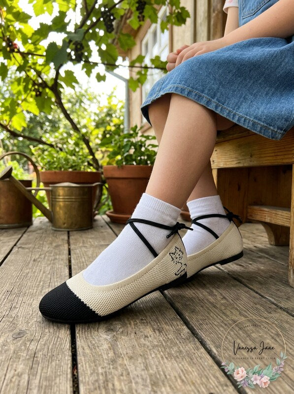 Lily and Dan Ballerina Flats, Size 9/10 by Vanessa Jane