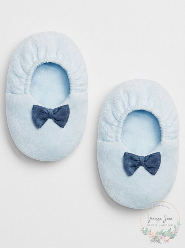 First Impressions Baby Boys Bowtie Booties,0/6 Months by Vanessa Jane