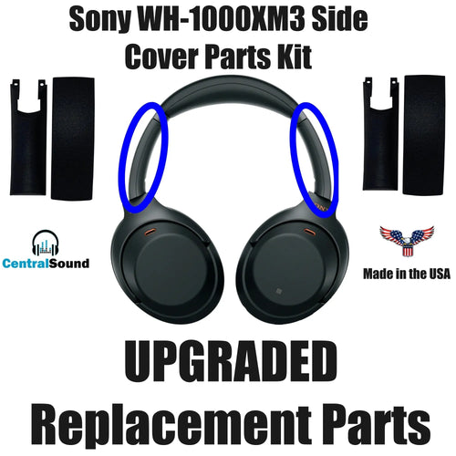 Replacement Side Cover Slider Parts UPGRADE KIT for Sony WH-1000XM3 WH1000XM3 Headphones by CentralSound