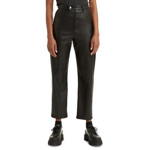 Levis 70s Math Club Faux Leather Slacks, Size 29 by Vanessa Jane