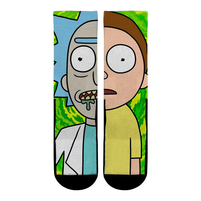 Rick and Morty - Split Face by Rock 'Em Socks