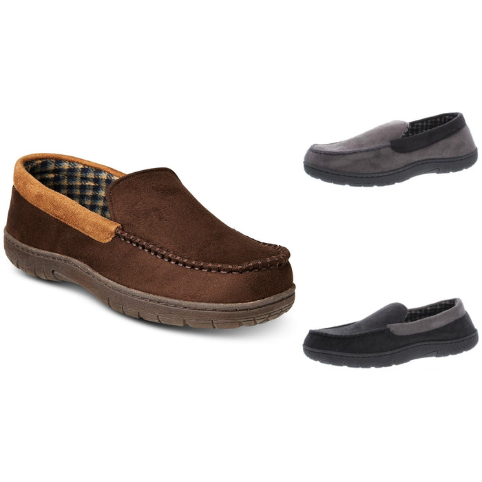 32 Degrees Mens Microsuede Venetian Moccasin Slippers by Vanessa Jane