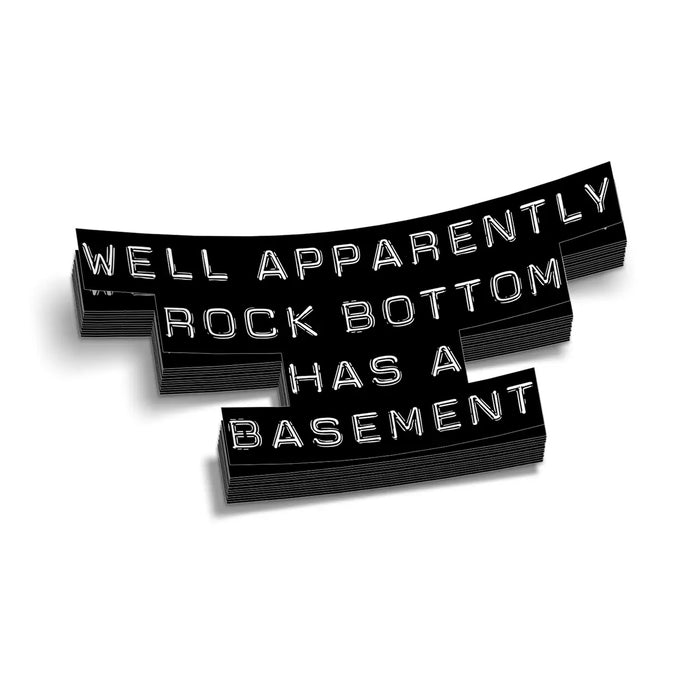 Rock Bottom Hard Hat Decal by Armed American Supply