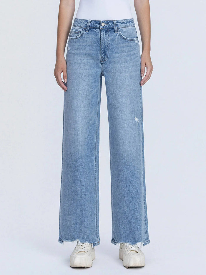 Rosalee High Rise Wide Leg Jeans by Boutique 23