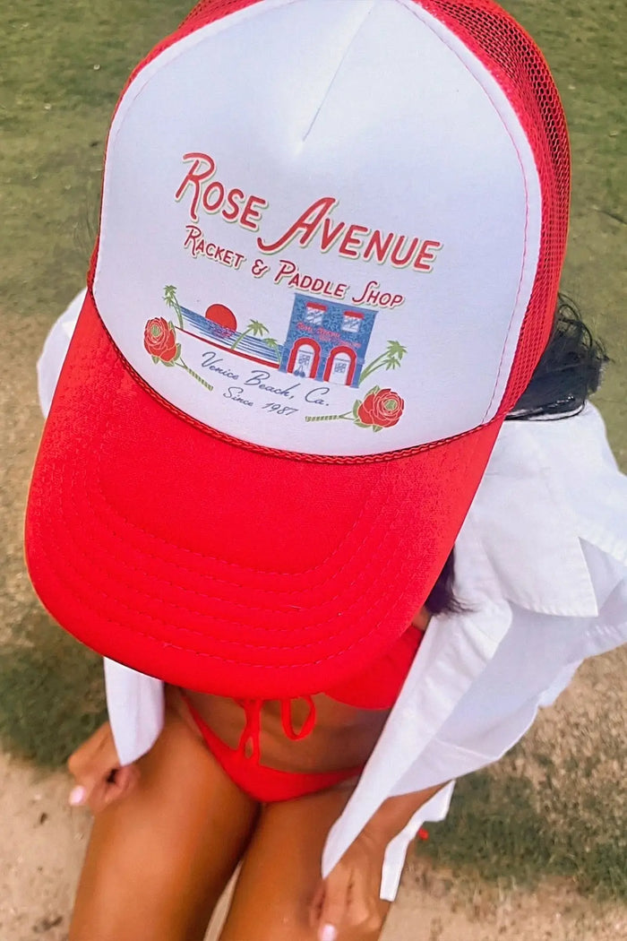 Rose Avenue Racket & Paddle Shop Hat by Ace The Moon