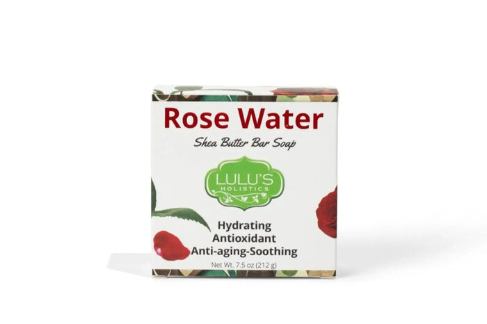Rose Water Shea Butter Bar Soap – Hydrating Cleanse by Lulu’s Holistics