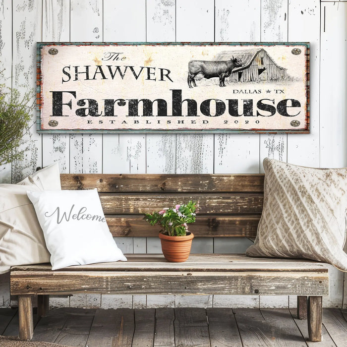 Rustic Farmhouse Sign XV by Tailored Canvases