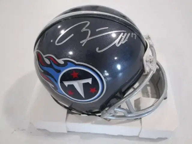 Ryan Tannehill Titans Signed Mini Helmet (PAAS COA) by Price Is Right Miami