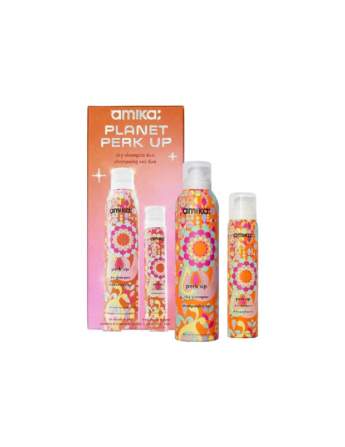 Amika Planet Perk Up Kit Perk Up Dry Shampoo 5.3oz Perk Up Dry Shampoo 1.8oz by Nava Beauty