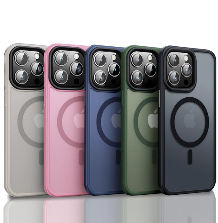 Frosted MagSafe Shockproof Case for iPhone 17 16 15 14 13 12 Pro Max by Merch Section
