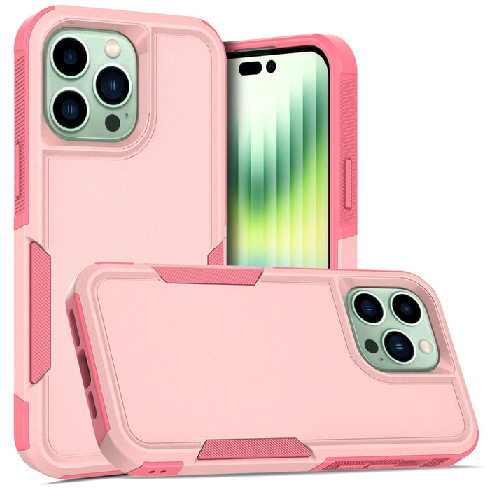 Rugged 3-Layer Heavy Duty Shockproof Case for iPhone 17 Pro Max Air 16 15 14 13 12 11 Black by Merch Section