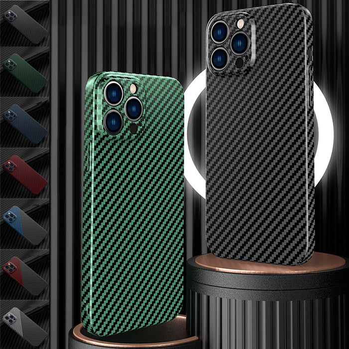 Shockproof Carbon Fiber Texture Phone Case for iPhone 16 15 Pro Max 14 13 12 11 by Merch Section
