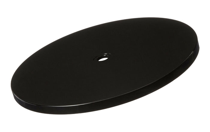 Azar Displays 610166-Wht 6in Wide Revolving Display Base-Flat in Black (10 Pack) by Vanessa Jane