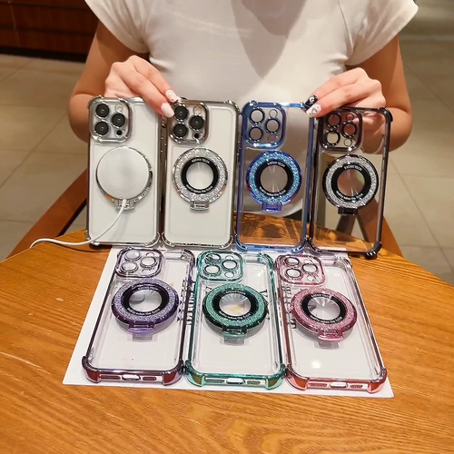 Shockproof Clear Case Magnetic Ring Stand for iPhone 17 Pro Max 16 15 14 13 12 11 by Merch Section
