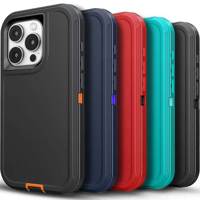 Shockproof Case With Screen Glass for iPhone 17 Pro Max 16 15 14 13 11 by Merch Section