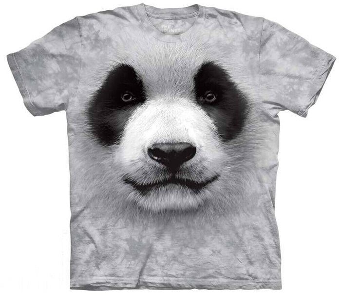 The Mountain Mens 100% Cotton Big Face Panda Realistic Graphic T-Shirt, SZ Large by Vanessa Jane