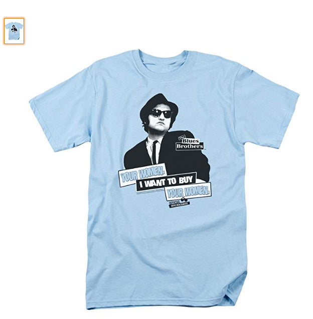 Trevco Men's Blues Brothers Short Sleeve T-Shirt, Size Small by Vanessa Jane