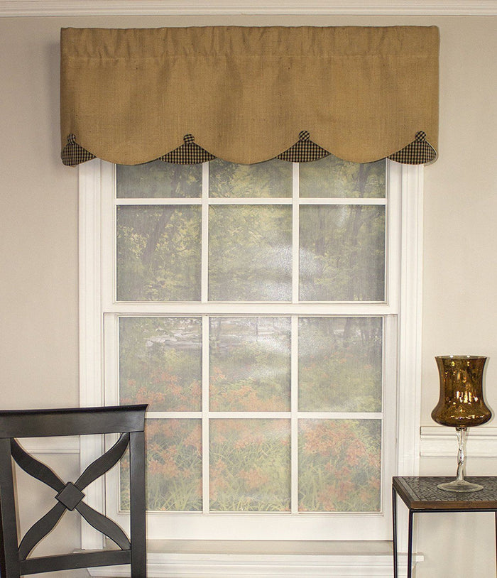 RLF Home Burlap Petticoat Valance17x52 by Vanessa Jane