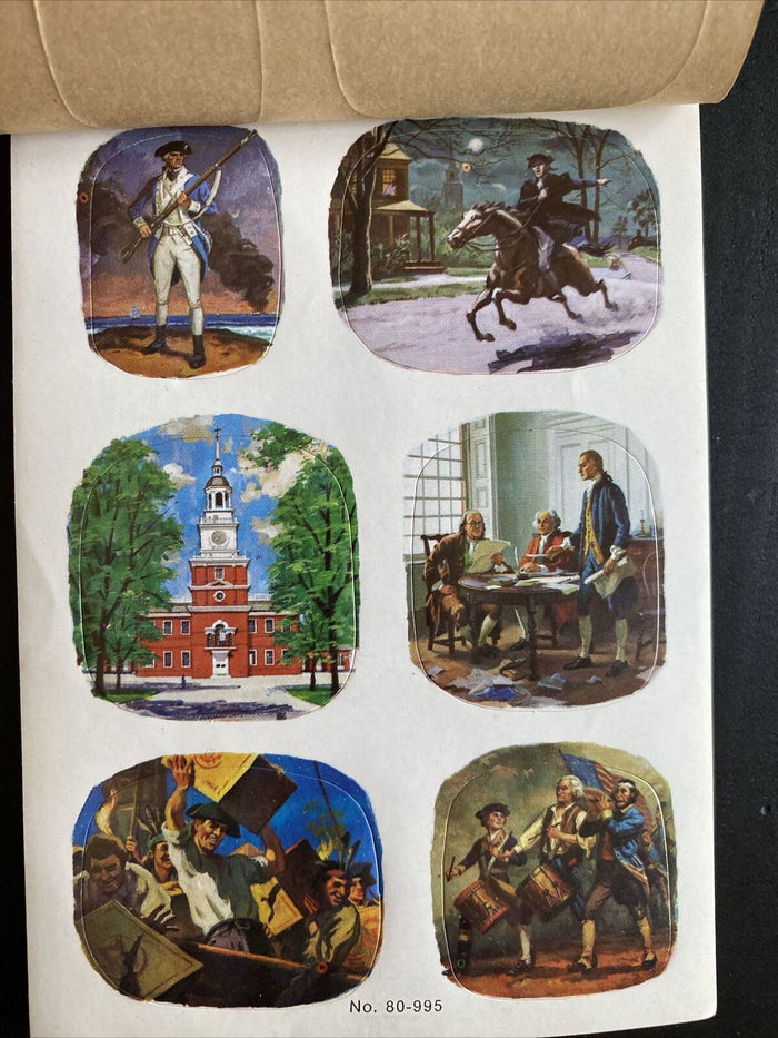 Vintage Dennison Seals Revolutionary War Pres-a-ply Paul Revere by Vanessa Jane