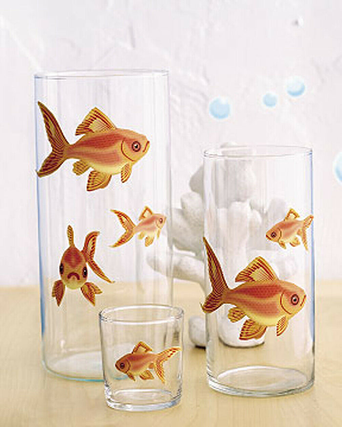 Wallies 13622 Goldfish Self-Adhesive Vinyl Coated Paper Design by Vanessa Jane