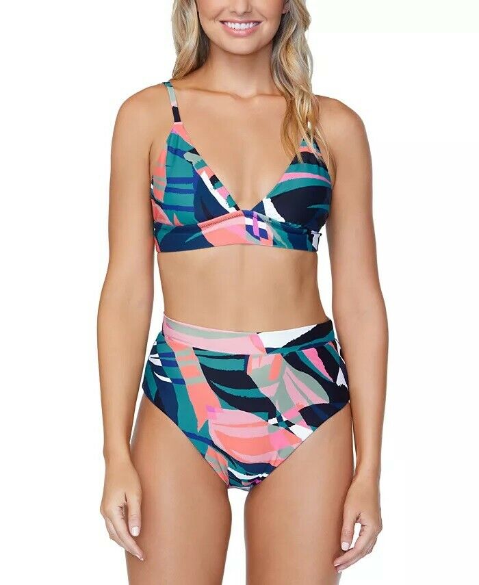 Raisins Juniors’ Printed High-Waist Bikini Bottoms Women’s Swimsuit by Vanessa Jane