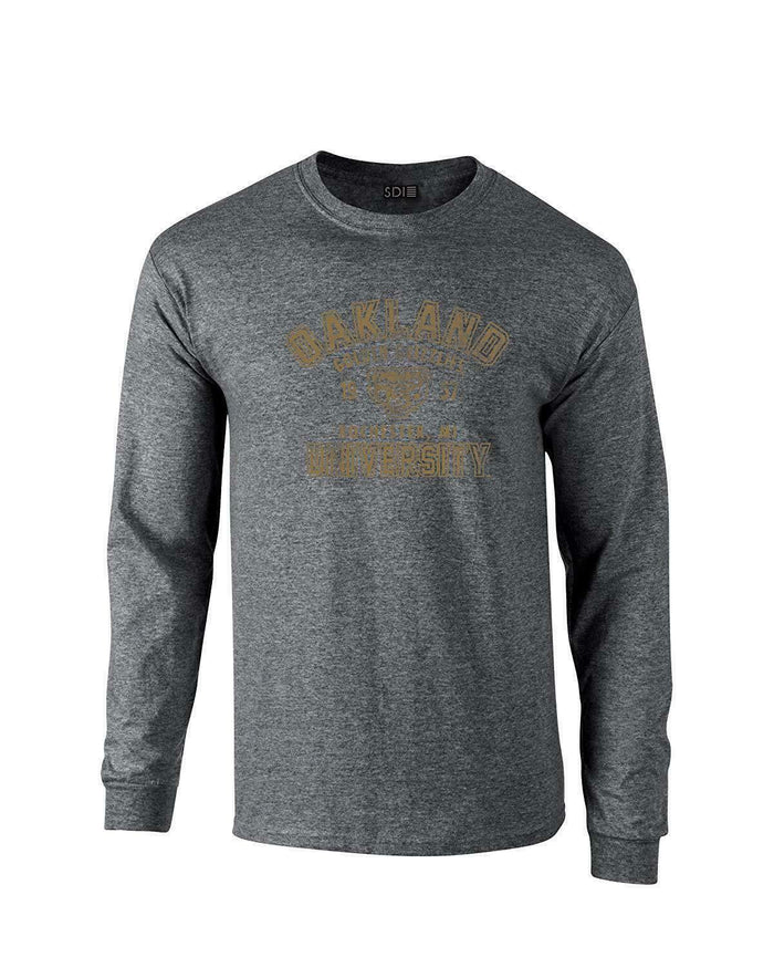 NCAA Oakland Golden Grizzlies Unisex Pre-Shrunk Long sleeve, Size 3X by Vanessa Jane