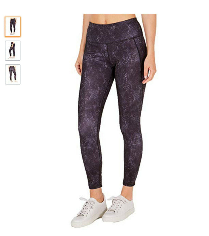 Ideology Printed Ankle Leggings ,Tonal Snakeskin by Vanessa Jane