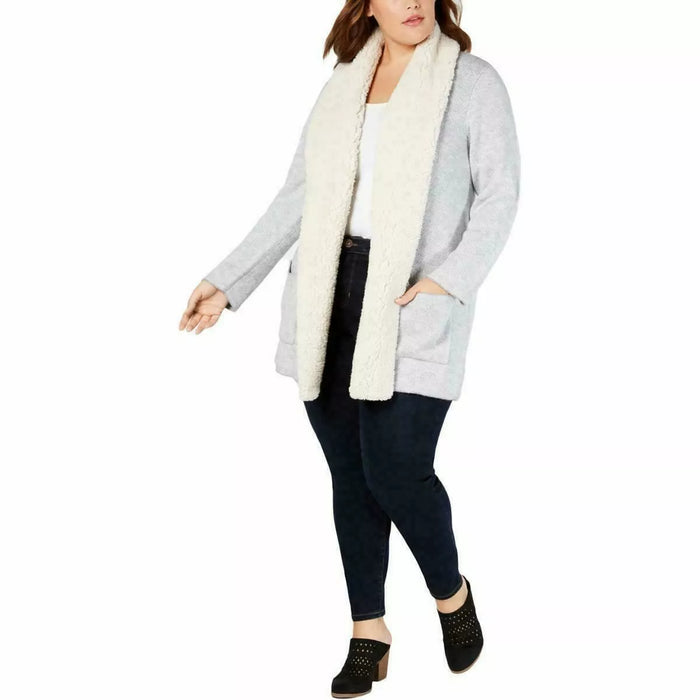 Style & Co. Womens Drapey Pocket Sweatercoat by Vanessa Jane