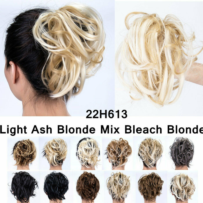SEGO Tousled Updo Messy Bun Hair Piece Scrunchies Synthetic Wavy Bun Extensions by Vanessa Jane