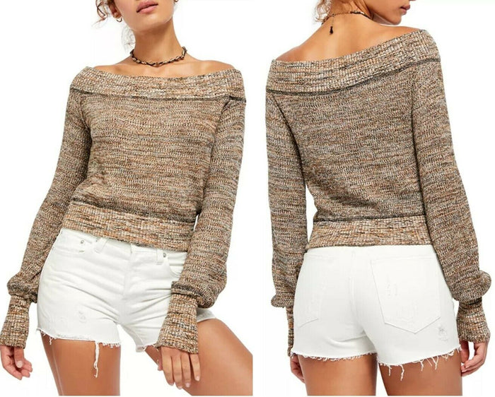 Free People Sugar Rush Sweater Black Combo by Vanessa Jane